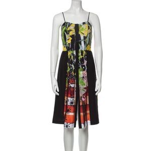 CLOVER CANYON Printed Knee-Length Dress w/ Tags